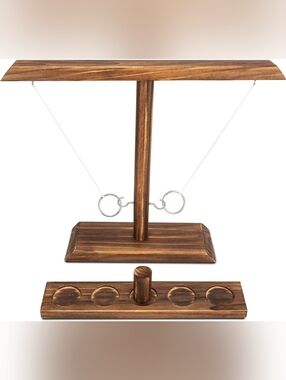 New DreamToyz Ring Toss Game Yard Games, Wooden, Outdoor NIB Never Opened